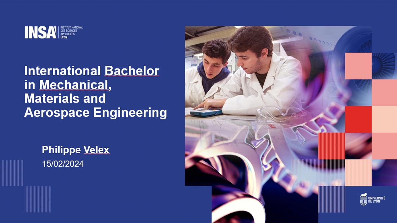 Webinaire // Bachelor in Mechanical, Materials and Aerospace Engineering